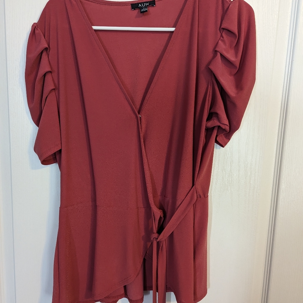 Tie front blouse